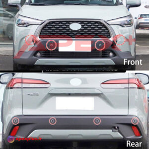 نصب سنسور عقب و جلو تویوتا کرولا کراس